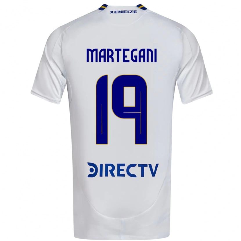 Danxen Niño Camiseta Agustín Martegani #19 Azul Real Amarillo 2ª Equipación 2025/26 La Camisa México