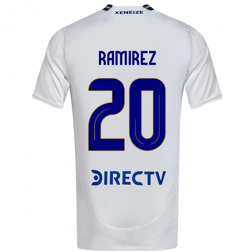 Danxen Niño Camiseta Juan Ramirez #20 Blanco Azul 2ª Equipación 2025/26 La Camisa México