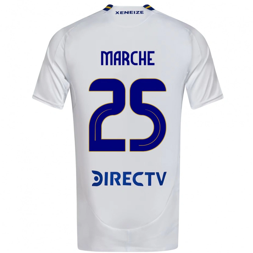 Danxen Niño Camiseta Agustín Marchesín #25 Azul Real Amarillo 2ª Equipación 2025/26 La Camisa México