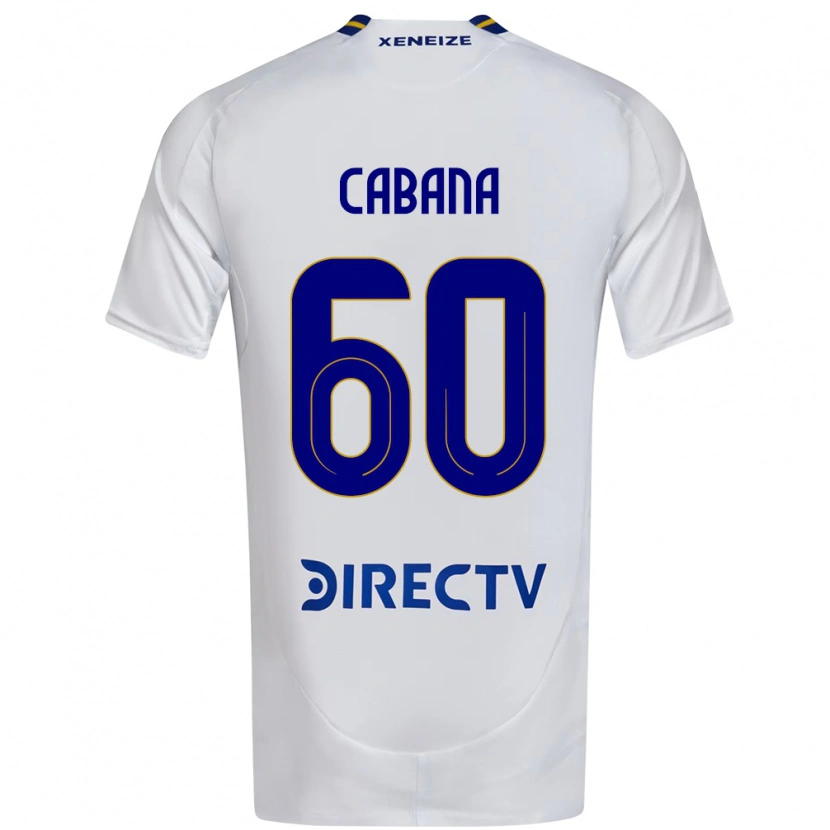 Danxen Niño Camiseta Juan Pablo Cabana #60 Blanco Azul 2ª Equipación 2025/26 La Camisa México