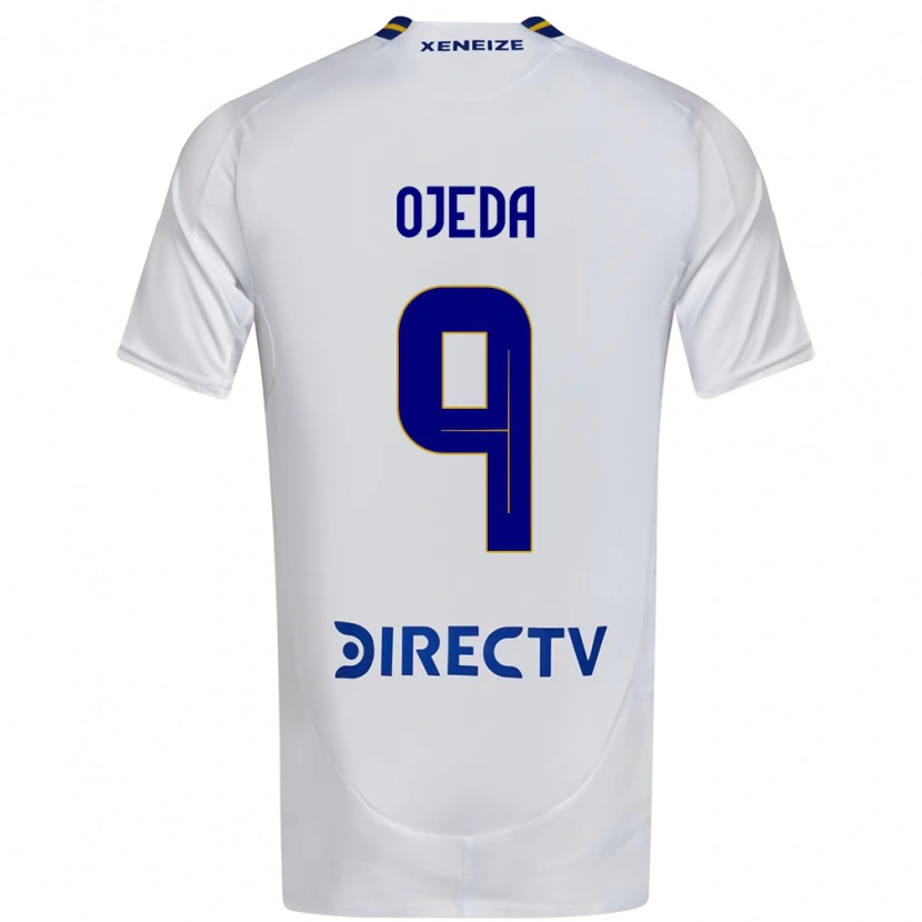 Danxen Niño Camiseta Andrea Ojeda #9 Blanco Azul 2ª Equipación 2025/26 La Camisa México