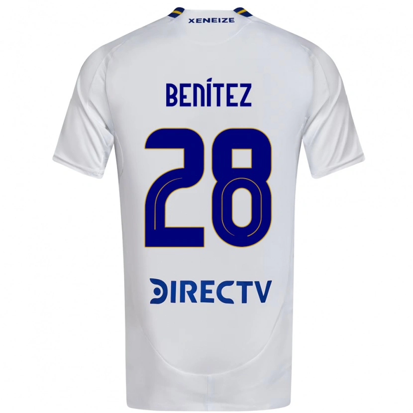 Danxen Niño Camiseta Yazmín Benítez #28 Blanco Azul 2ª Equipación 2025/26 La Camisa México