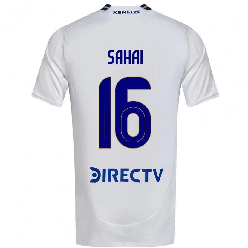 Danxen Niño Camiseta Veer Sahai #16 Blanco Azul 2ª Equipación 2025/26 La Camisa México