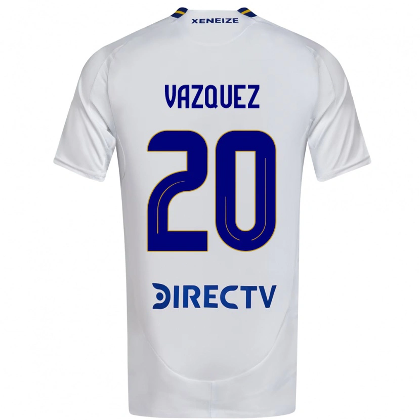 Danxen Niño Camiseta Constanza Vazquez #20 Blanco Azul 2ª Equipación 2025/26 La Camisa México