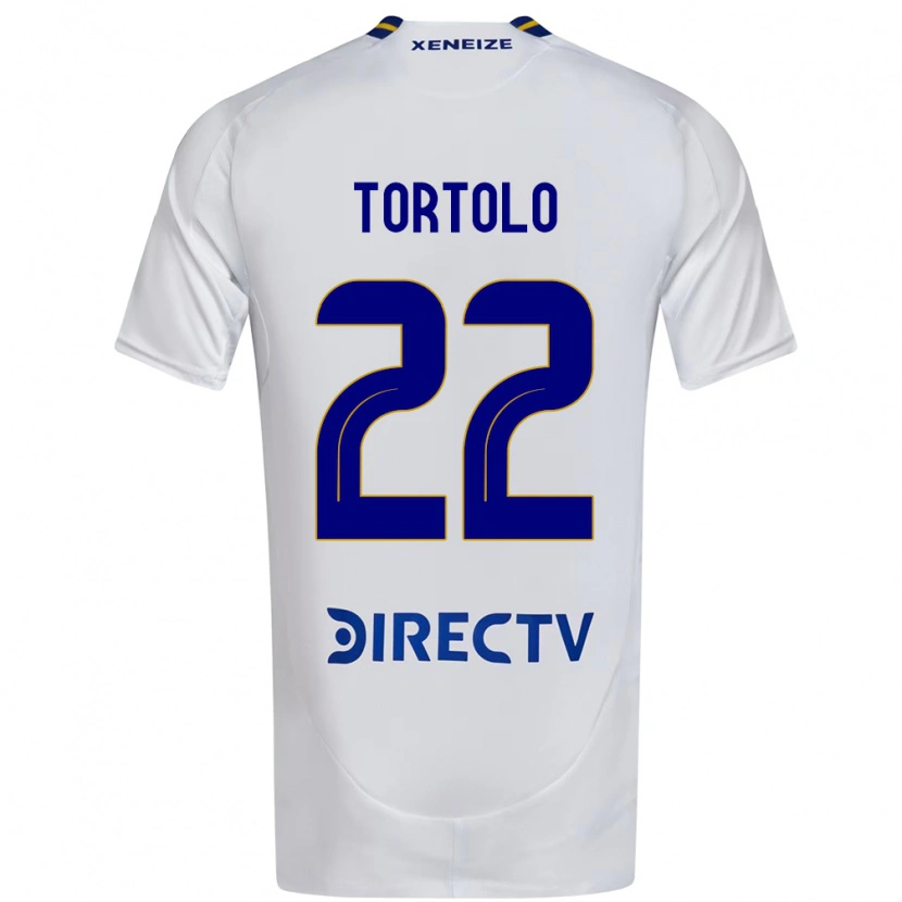 Danxen Niño Camiseta Dulce Tortolo #22 Blanco Azul 2ª Equipación 2025/26 La Camisa México