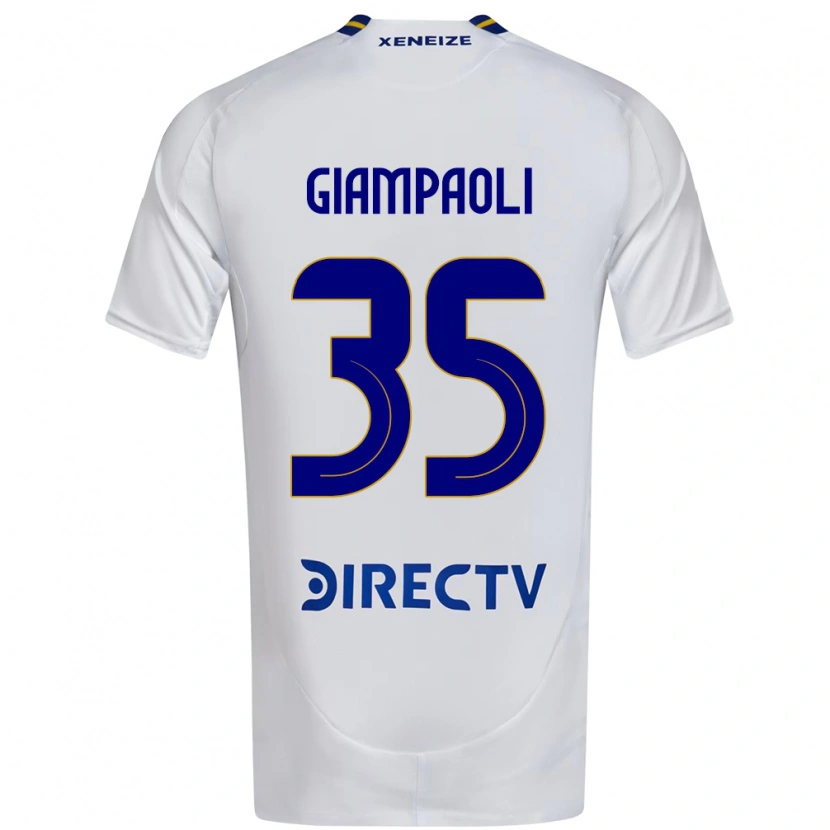 Danxen Niño Camiseta Renzo Giampaoli #35 Azul Real Amarillo 2ª Equipación 2025/26 La Camisa México
