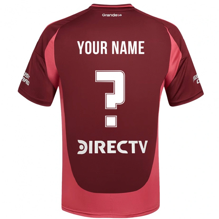 Danxen Niño Camiseta Su Nombre #0 Blanco Rojo 2ª Equipación 2025/26 La Camisa México