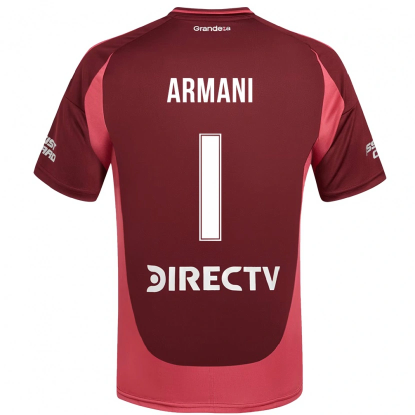 Danxen Niño Camiseta Franco Armani #1 Blanco Rojo 2ª Equipación 2025/26 La Camisa México