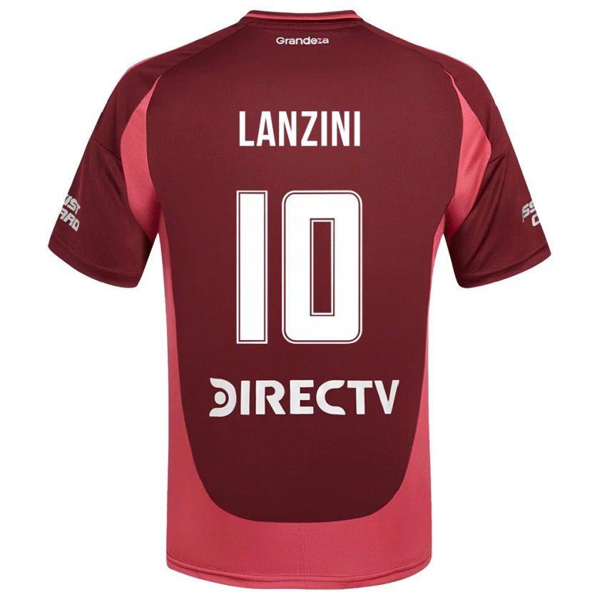 Danxen Niño Camiseta Manuel Lanzini #10 Blanco Rojo 2ª Equipación 2025/26 La Camisa México
