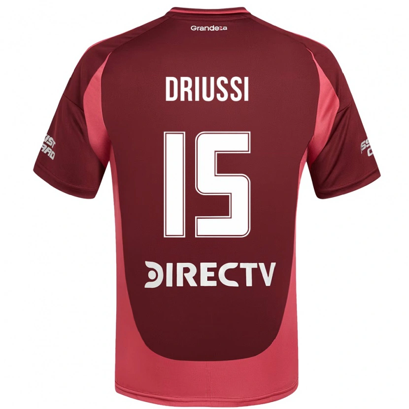 Danxen Niño Camiseta Sebastián Driussi #15 Borgoña Magenta 2ª Equipación 2025/26 La Camisa México