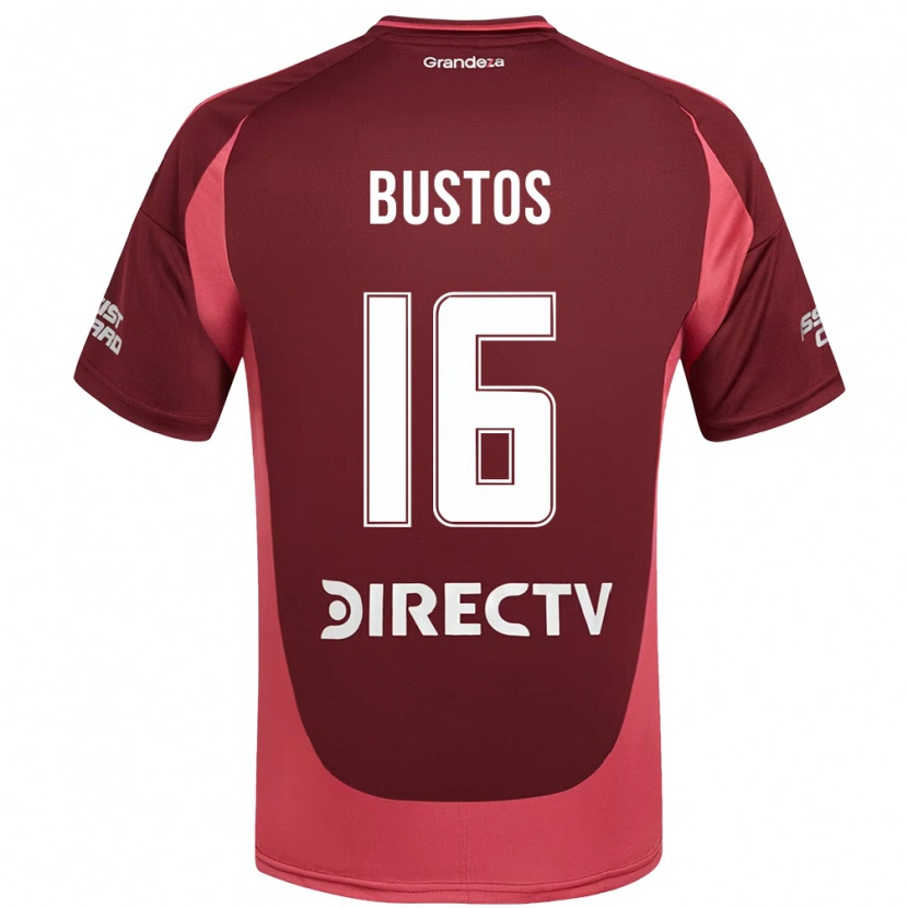 Danxen Niño Camiseta Fabricio Bustos #16 Borgoña Magenta 2ª Equipación 2025/26 La Camisa México