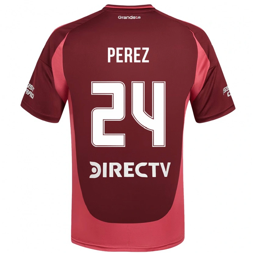 Danxen Niño Camiseta Enzo Pérez #24 Blanco Rojo 2ª Equipación 2025/26 La Camisa México