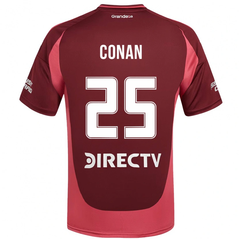 Danxen Niño Camiseta Conan Ledesma #25 Blanco Rojo 2ª Equipación 2025/26 La Camisa México
