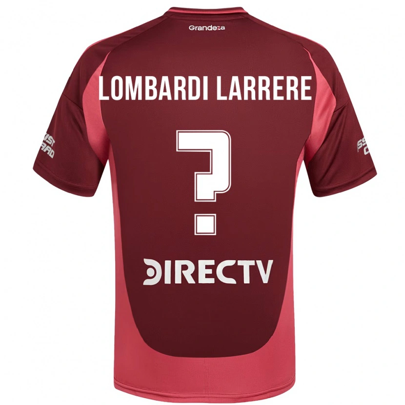 Danxen Niño Camiseta Delfina Lombardi Larrere #0 Blanco Rojo 2ª Equipación 2025/26 La Camisa México