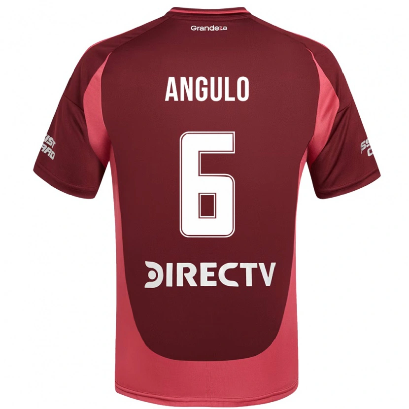 Danxen Niño Camiseta Tamara Angulo #6 Blanco Rojo 2ª Equipación 2025/26 La Camisa México