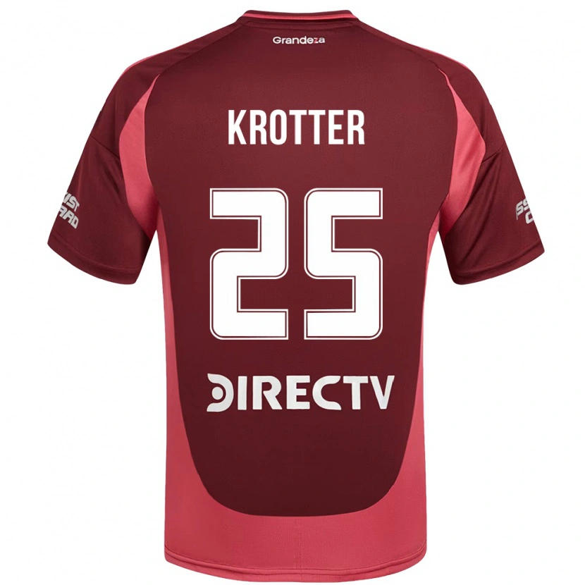 Danxen Niño Camiseta Martina Krotter #25 Blanco Rojo 2ª Equipación 2025/26 La Camisa México
