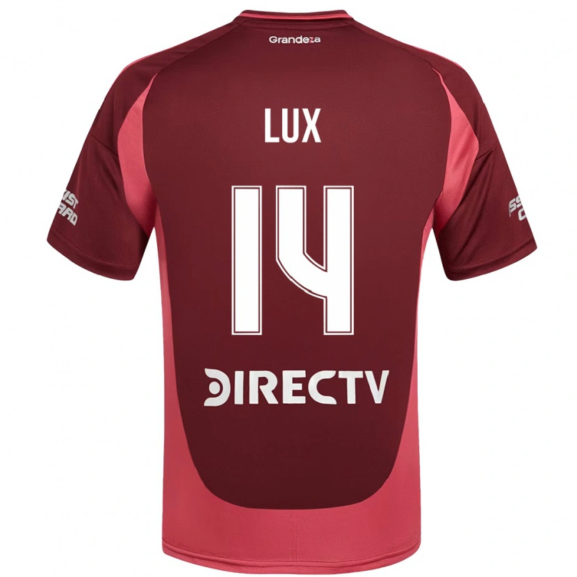 Danxen Niño Camiseta German Lux #14 Blanco Rojo 2ª Equipación 2025/26 La Camisa México
