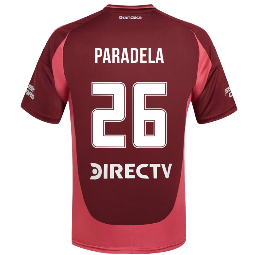 Danxen Niño Camiseta Jose Paradela #26 Blanco Rojo 2ª Equipación 2025/26 La Camisa México