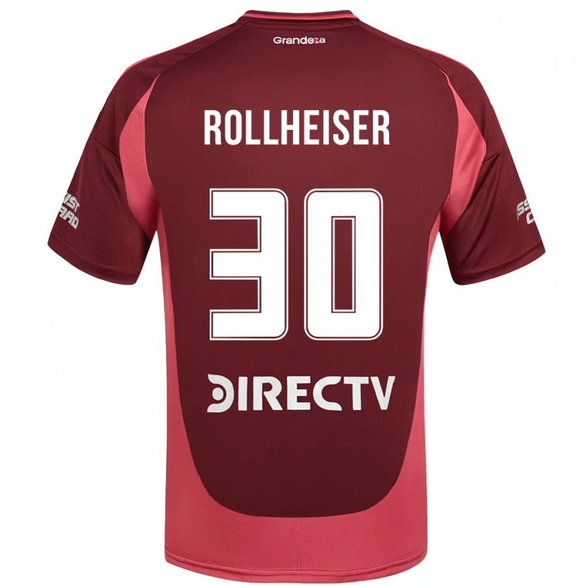 Danxen Niño Camiseta Benjamin Rollheiser #30 Borgoña Magenta 2ª Equipación 2025/26 La Camisa México