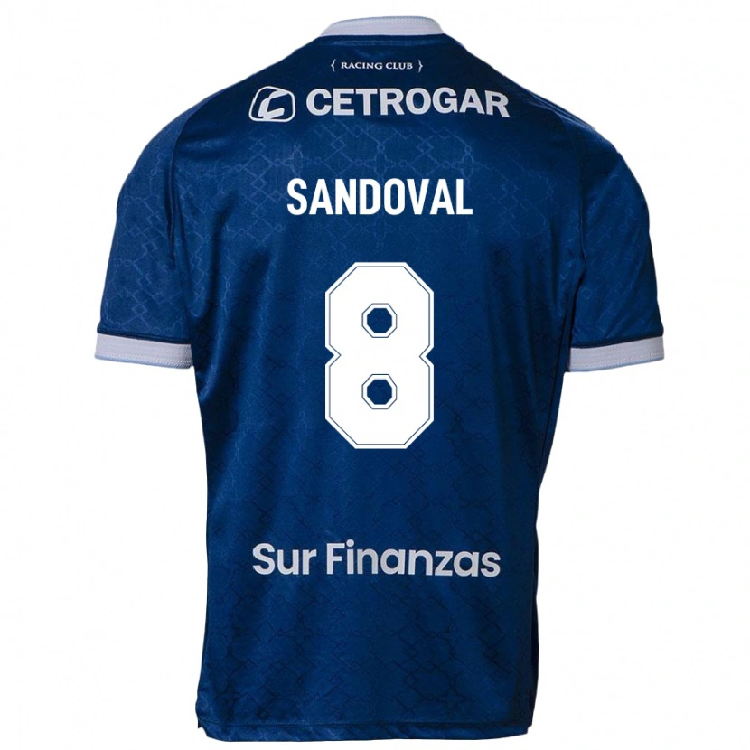 Danxen Niño Camiseta Micaela Sandoval #8 Azul Oscuro 2ª Equipación 2025/26 La Camisa México