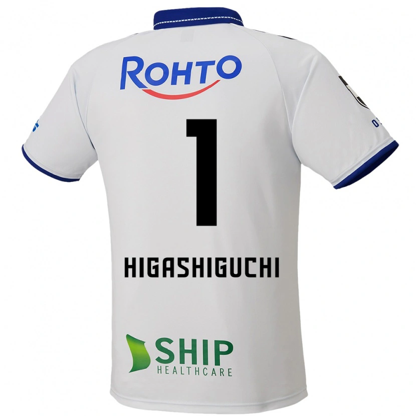 Danxen Niño Camiseta Masaaki Higashiguchi #1 Azul Blanco Negro 2ª Equipación 2025/26 La Camisa México