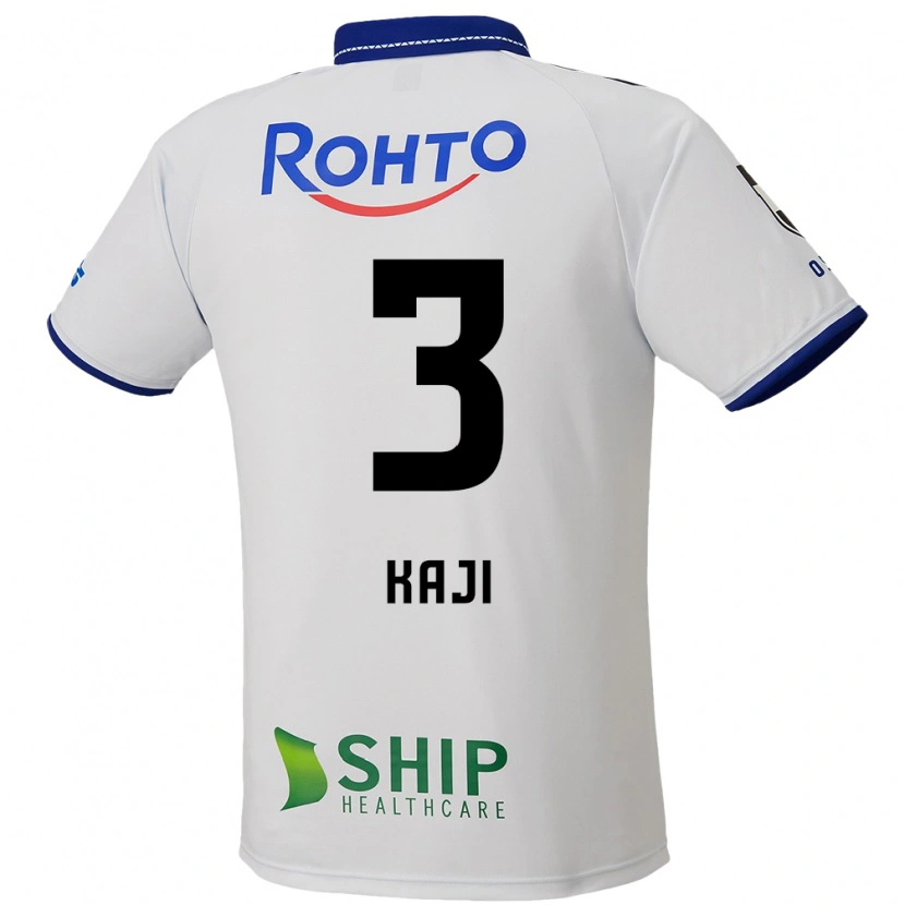 Danxen Niño Camiseta Rihito Kaji #3 Azul Blanco Negro 2ª Equipación 2025/26 La Camisa México