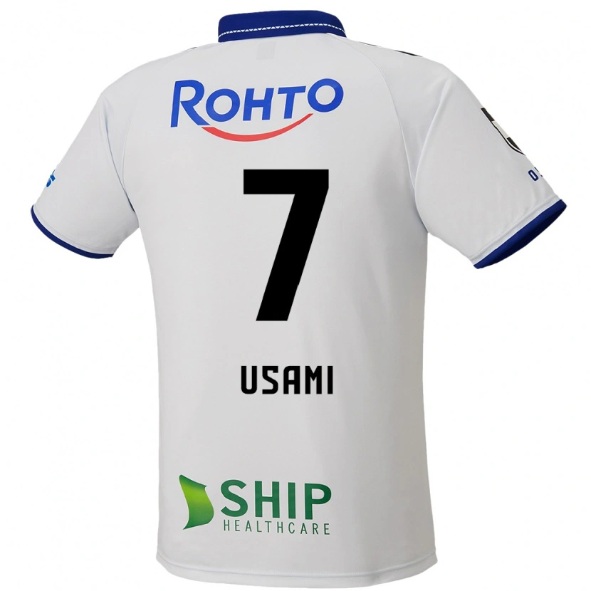 Danxen Niño Camiseta Takashi Usami #7 Azul Blanco Negro 2ª Equipación 2025/26 La Camisa México