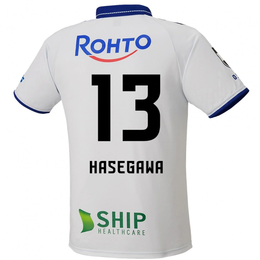 Danxen Niño Camiseta Kosei Hasegawa #13 Azul Blanco Negro 2ª Equipación 2025/26 La Camisa México