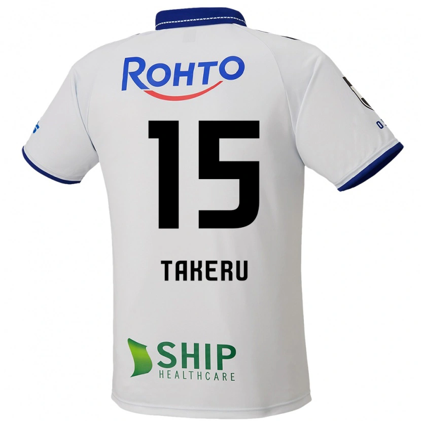 Danxen Niño Camiseta Takeru Kishimoto #15 Azul Blanco Negro 2ª Equipación 2025/26 La Camisa México