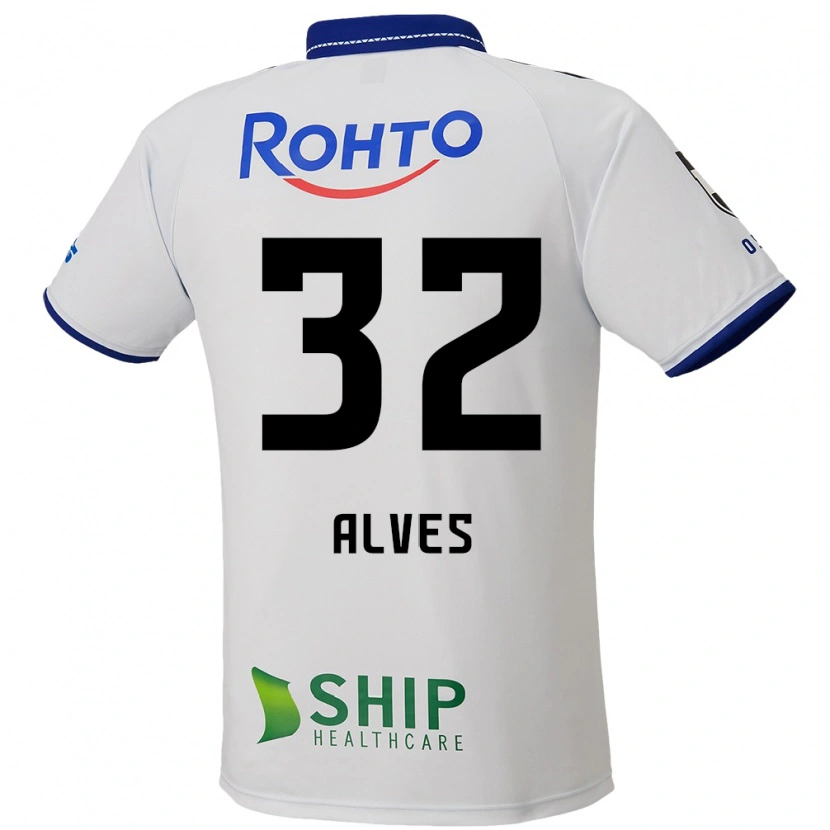Danxen Niño Camiseta Tiago Alves #32 Azul Blanco Negro 2ª Equipación 2025/26 La Camisa México