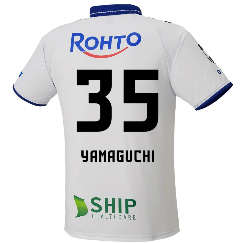 Danxen Niño Camiseta Tatsuya Yamaguchi #35 Azul Blanco Negro 2ª Equipación 2025/26 La Camisa México