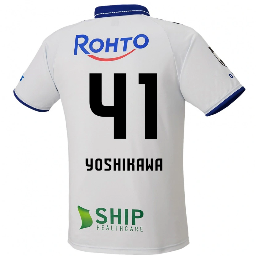 Danxen Niño Camiseta Naoki Yoshikawa #41 Azul Blanco Negro 2ª Equipación 2025/26 La Camisa México