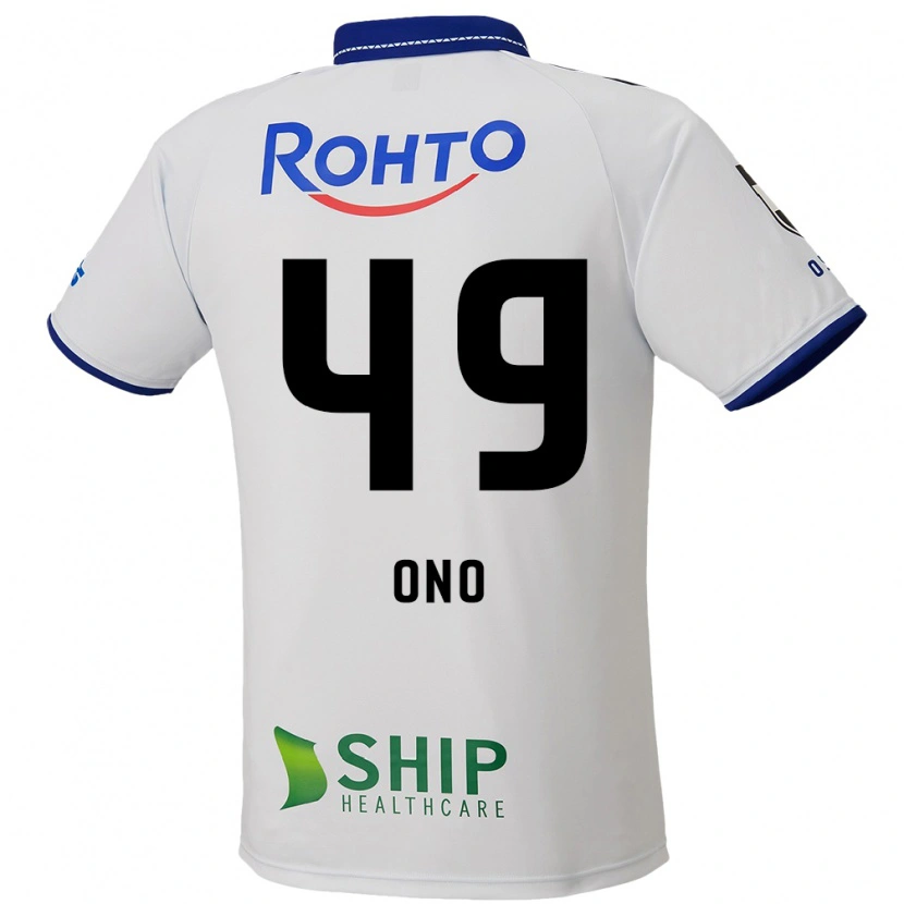 Danxen Niño Camiseta Shinri Ono #49 Azul Blanco Negro 2ª Equipación 2025/26 La Camisa México