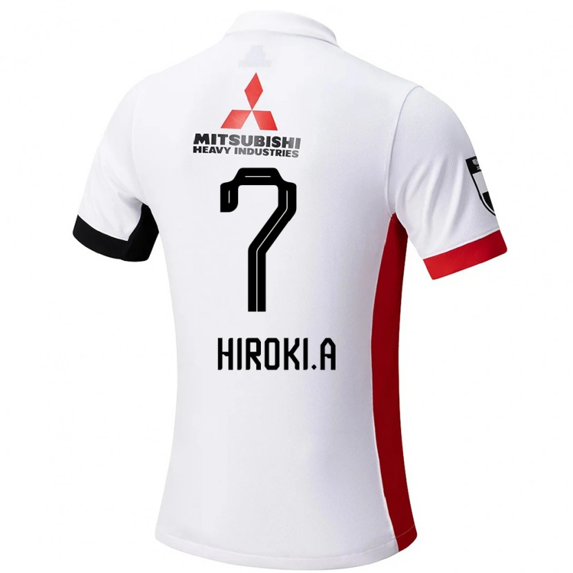 Danxen Niño Camiseta Hiroki Abe #7 Blanco Negro 2ª Equipación 2025/26 La Camisa México