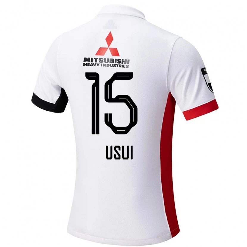 Danxen Niño Camiseta Tsubasa Usui #15 Rojo Blanco 2ª Equipación 2025/26 La Camisa México