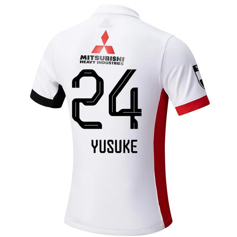 Danxen Niño Camiseta Yusuke Matsuo #24 Rojo Blanco 2ª Equipación 2025/26 La Camisa México