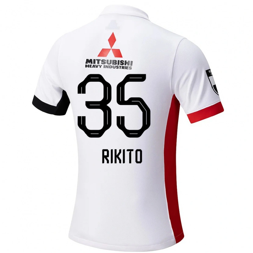 Danxen Niño Camiseta Rikito Inoue #35 Rojo Blanco 2ª Equipación 2025/26 La Camisa México