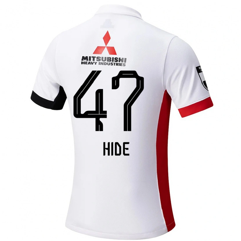 Danxen Niño Camiseta Hidetoshi Takeda #47 Rojo Blanco 2ª Equipación 2025/26 La Camisa México