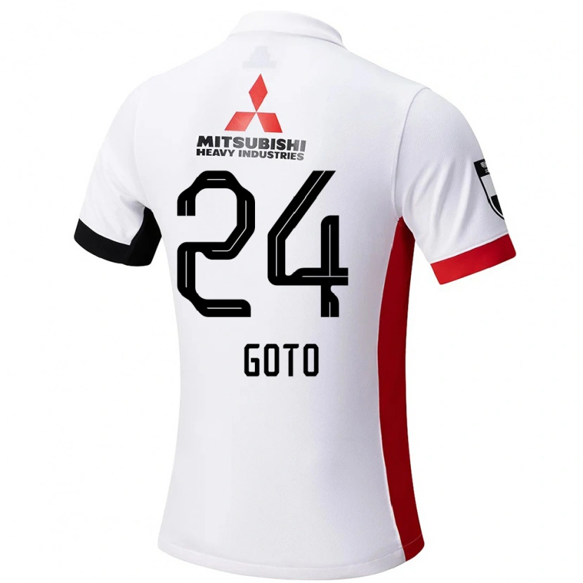 Danxen Niño Camiseta Wakaba Goto #24 Rojo Blanco 2ª Equipación 2025/26 La Camisa México