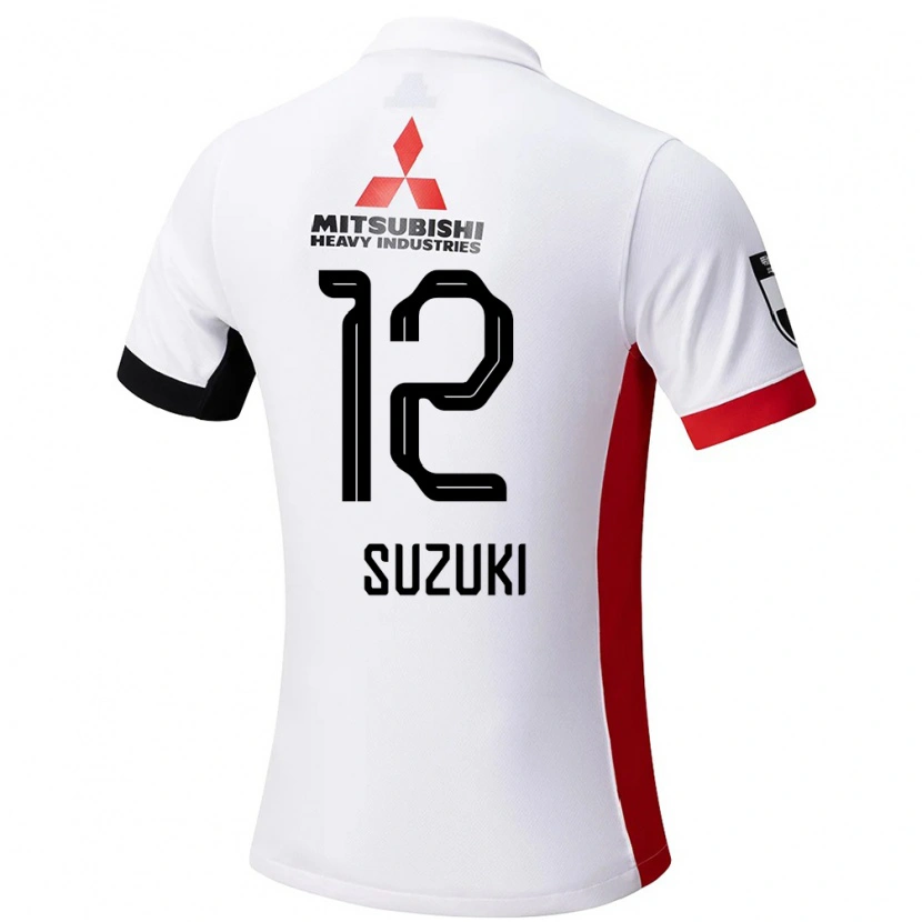 Danxen Niño Camiseta Zion Suzuki #12 Rojo Blanco 2ª Equipación 2025/26 La Camisa México