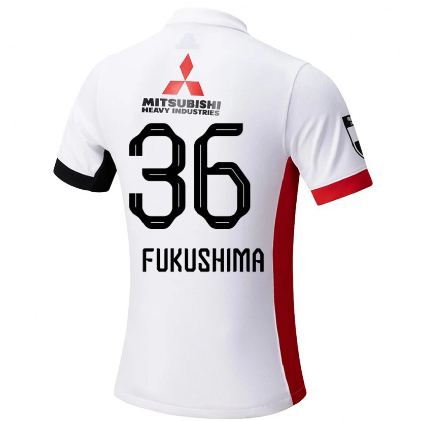 Danxen Niño Camiseta Ryuya Fukushima #36 Rojo Blanco 2ª Equipación 2025/26 La Camisa México