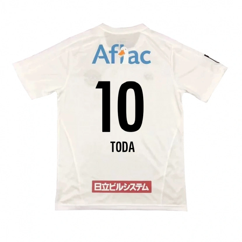 Danxen Niño Camiseta Masato Toda #10 Negro Amarillo 2ª Equipación 2025/26 La Camisa México