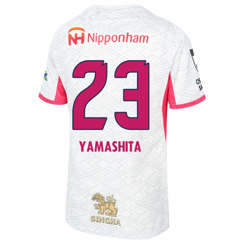 Danxen Niño Camiseta Tatsuya Yamashita #23 Rosa Sakura Blanco 2ª Equipación 2025/26 La Camisa México