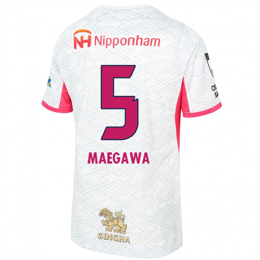 Danxen Niño Camiseta Miki Maegawa #5 Rosa Sakura Blanco 2ª Equipación 2025/26 La Camisa México