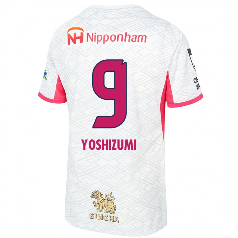 Danxen Niño Camiseta Warai Yoshizumi #9 Rosa Sakura Blanco 2ª Equipación 2025/26 La Camisa México