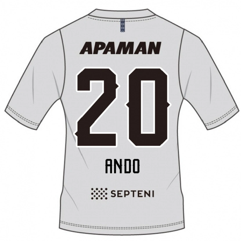 Danxen Niño Camiseta Tomoya Ando #20 Azul Real Blanco 2ª Equipación 2025/26 La Camisa México