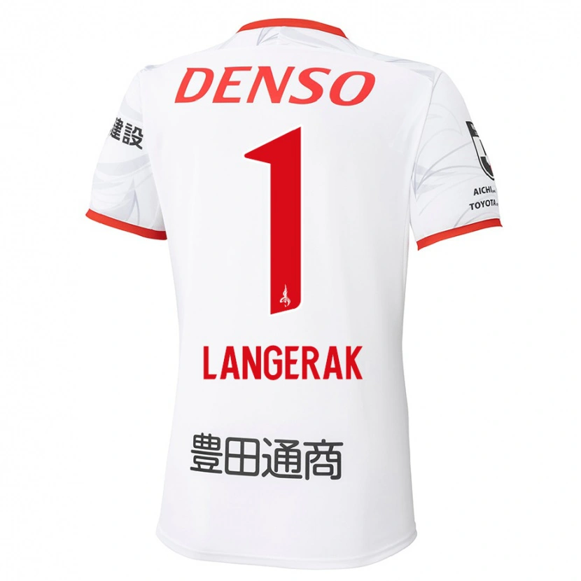 Danxen Niño Camiseta Mitchell Langerak #1 Rojo Amarillo 2ª Equipación 2025/26 La Camisa México