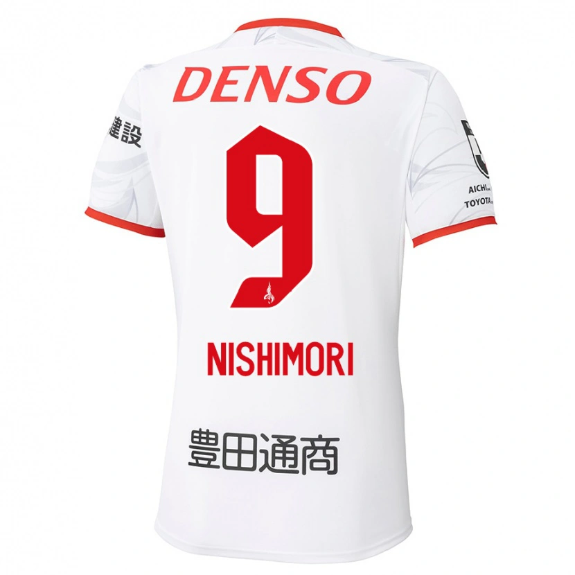 Danxen Niño Camiseta Naoto Nishimori #9 Rojo Amarillo 2ª Equipación 2025/26 La Camisa México
