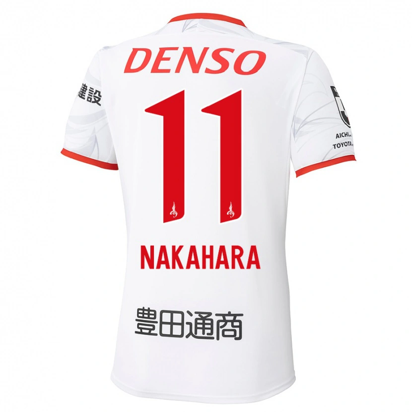 Danxen Niño Camiseta Sora Nakahara #11 Rojo Amarillo 2ª Equipación 2025/26 La Camisa México