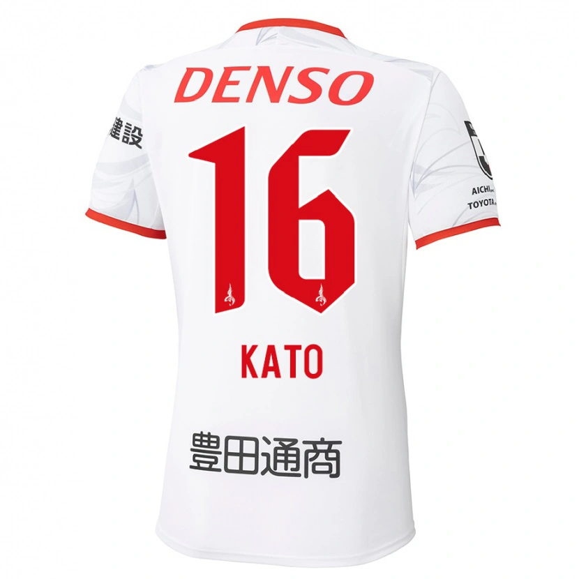 Danxen Niño Camiseta Naotaro Kato #16 Rojo Amarillo 2ª Equipación 2025/26 La Camisa México